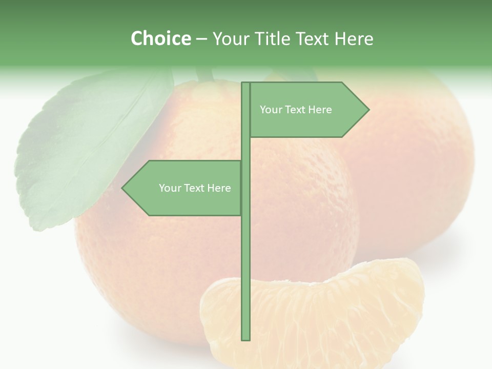 Tangerine Rich Isolated PowerPoint Template