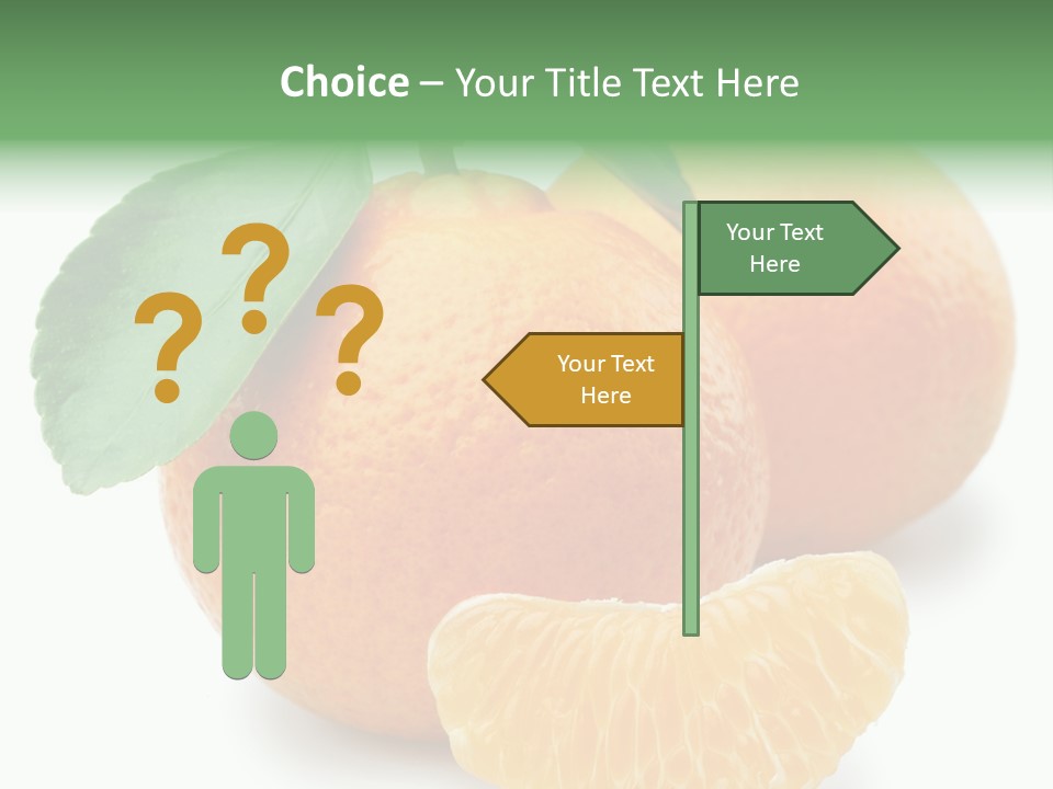 Tangerine Rich Isolated PowerPoint Template