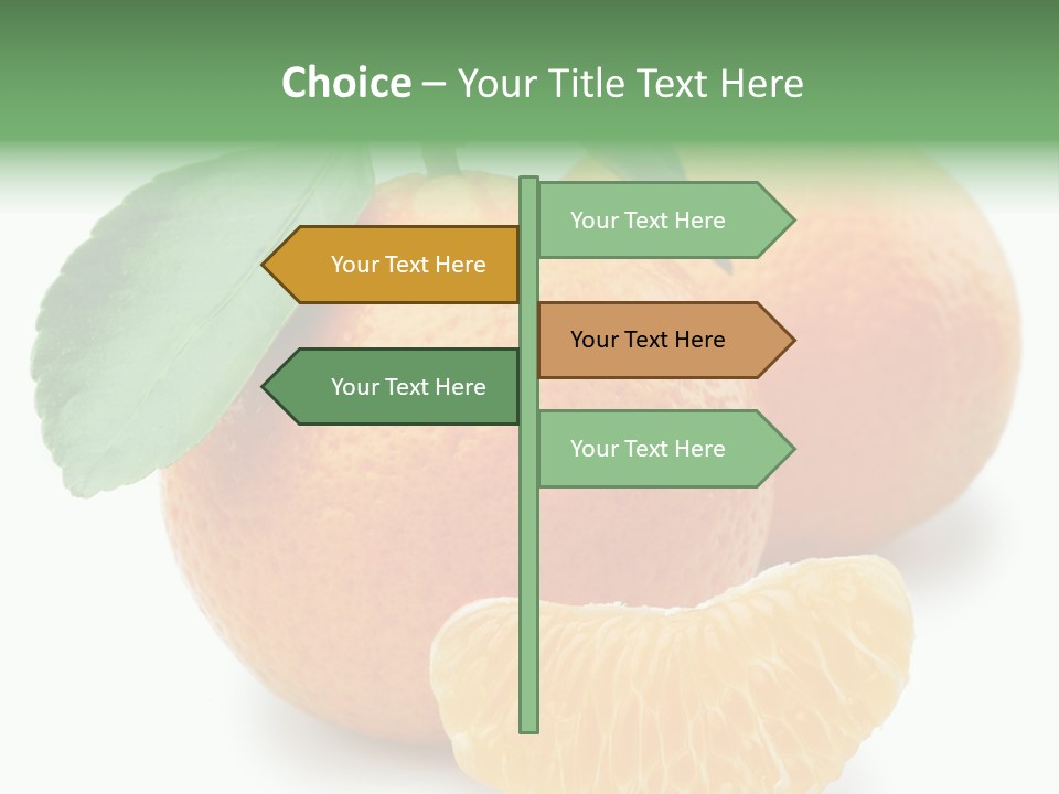 Tangerine Rich Isolated PowerPoint Template