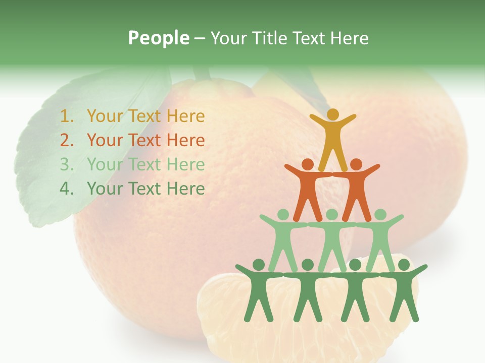 Tangerine Rich Isolated PowerPoint Template