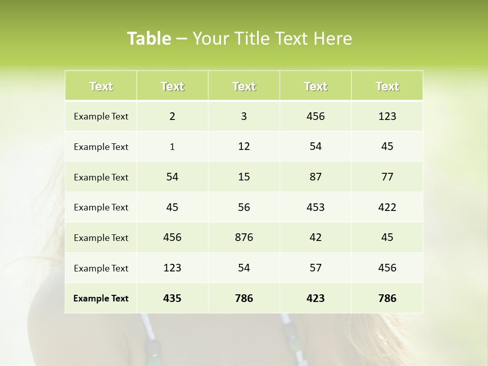 Background Beauty Spring PowerPoint Template