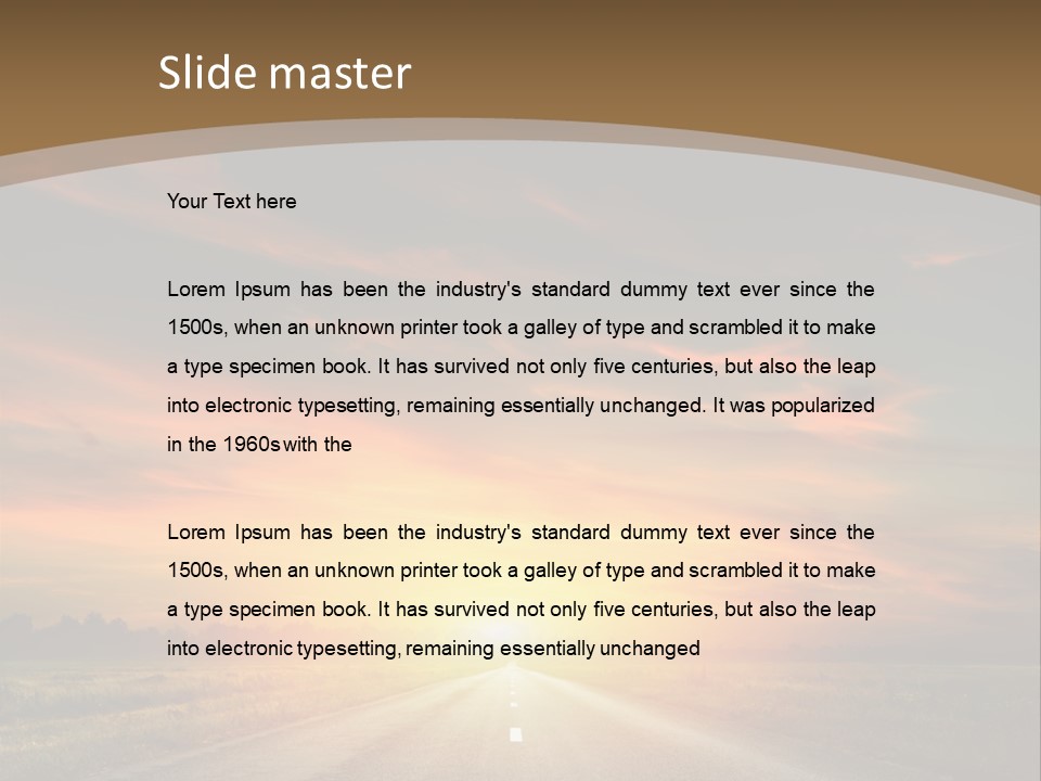 Hill Serenity Asphalt PowerPoint Template