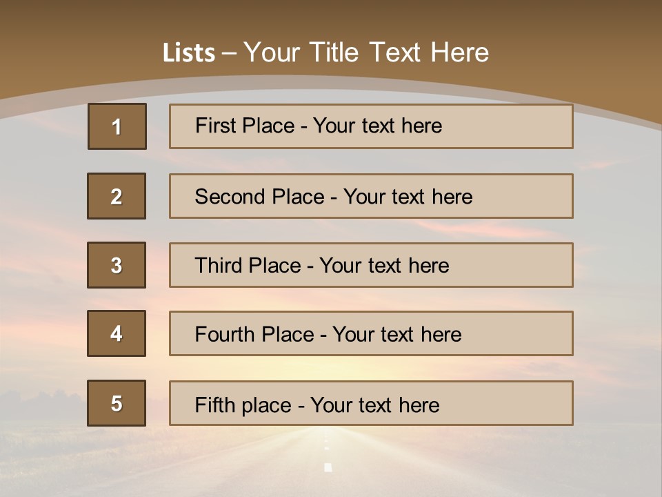 Hill Serenity Asphalt PowerPoint Template