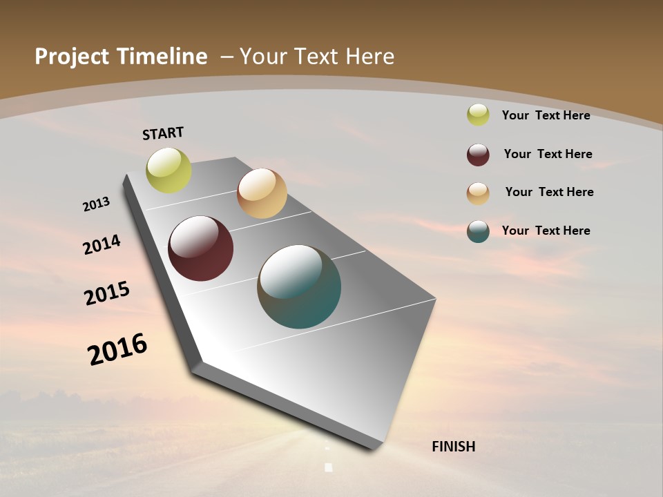 Hill Serenity Asphalt PowerPoint Template