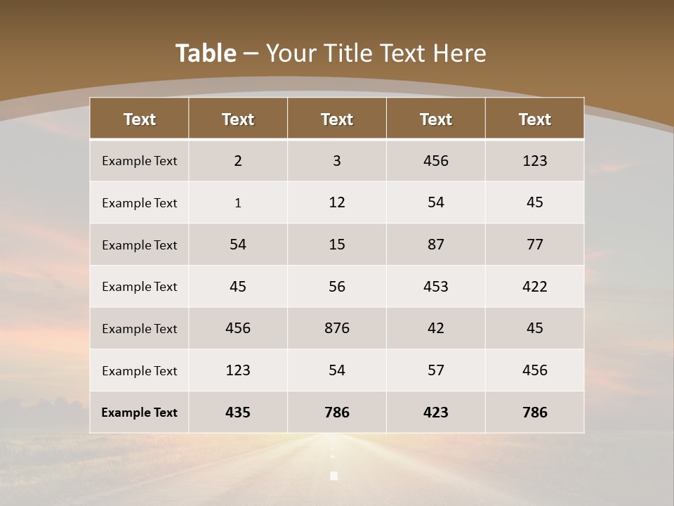 Hill Serenity Asphalt PowerPoint Template