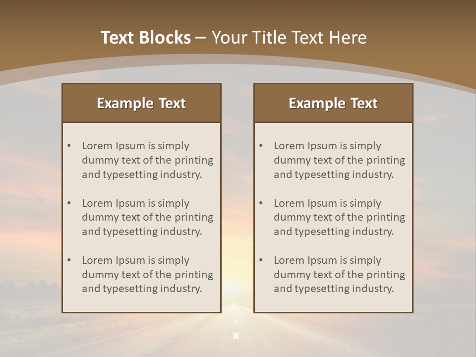 Hill Serenity Asphalt PowerPoint Template