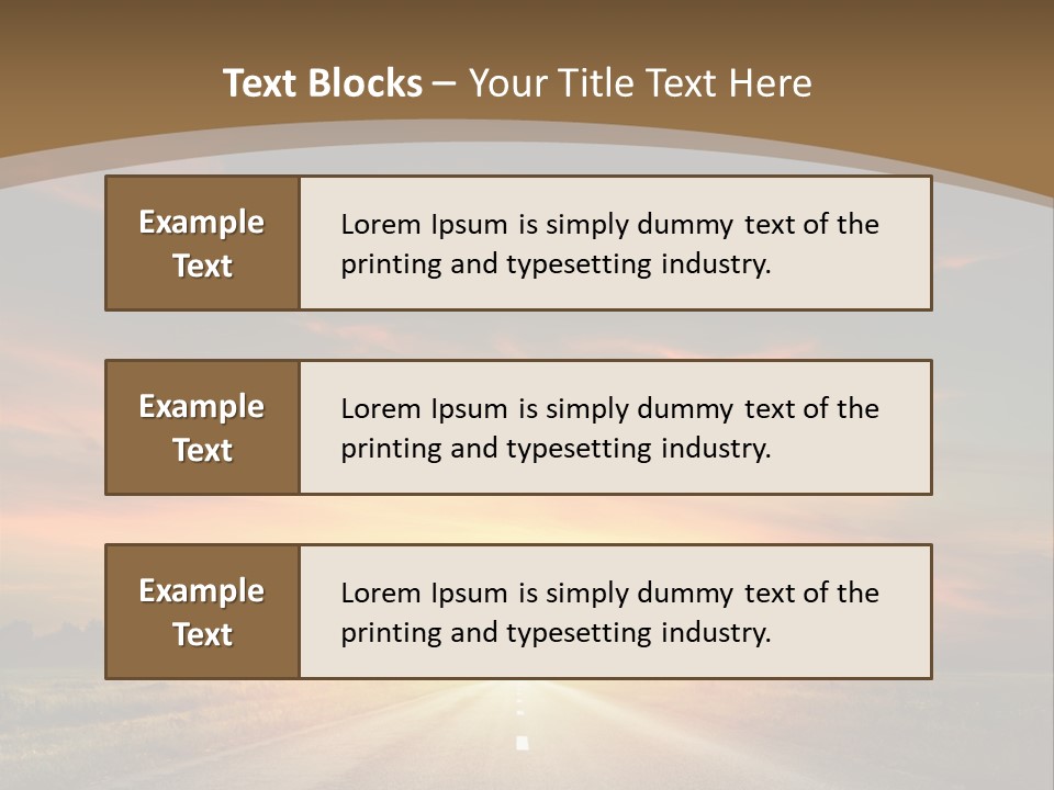 Hill Serenity Asphalt PowerPoint Template