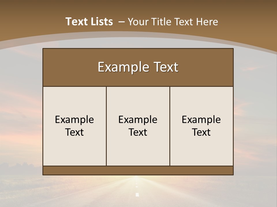 Hill Serenity Asphalt PowerPoint Template