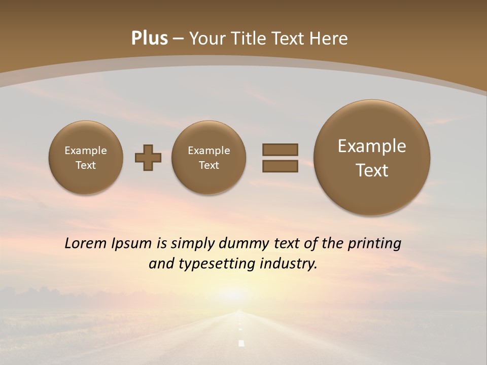 Hill Serenity Asphalt PowerPoint Template