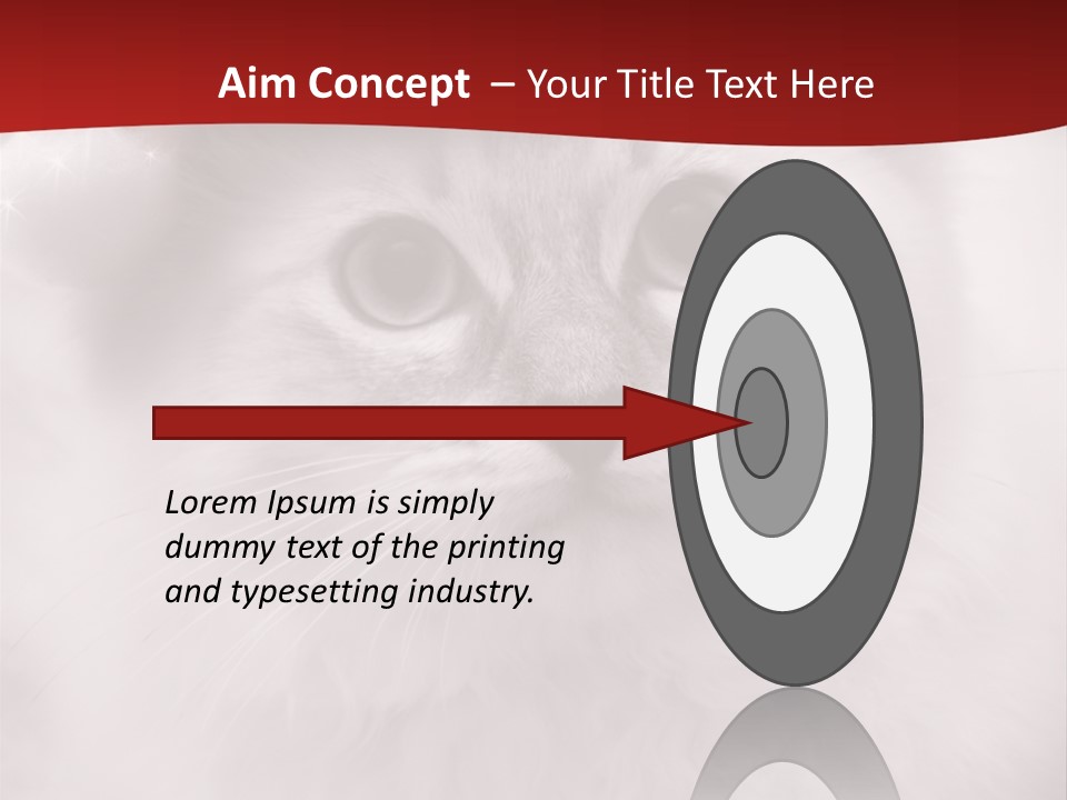 Hat Kitten Cat PowerPoint Template