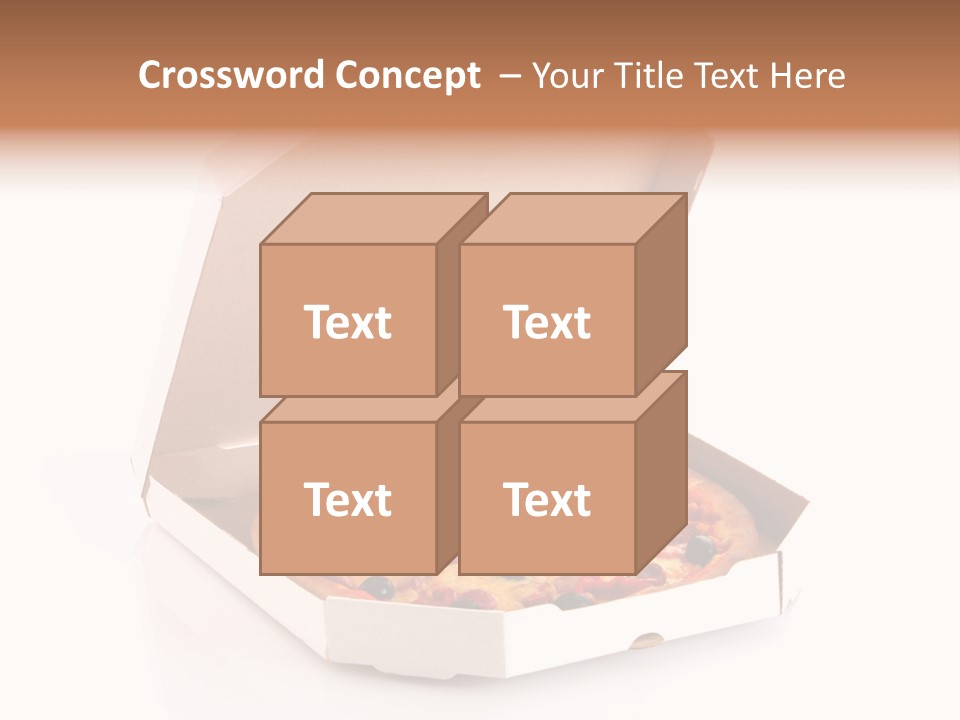 Box Delivery Olive PowerPoint Template