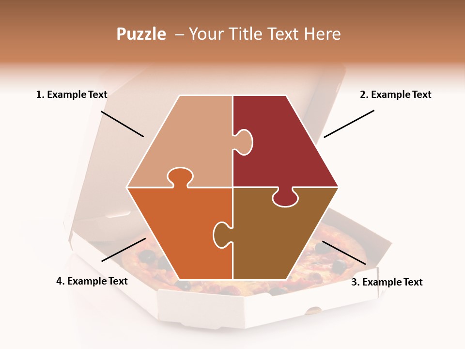 Box Delivery Olive PowerPoint Template