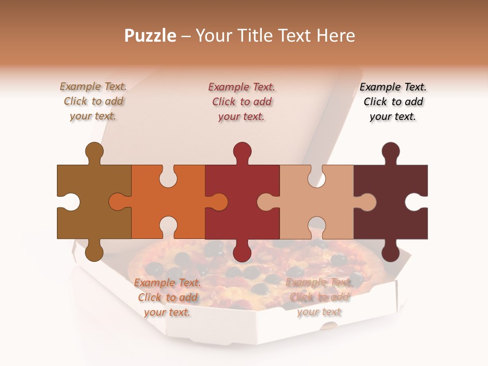 Box Delivery Olive PowerPoint Template