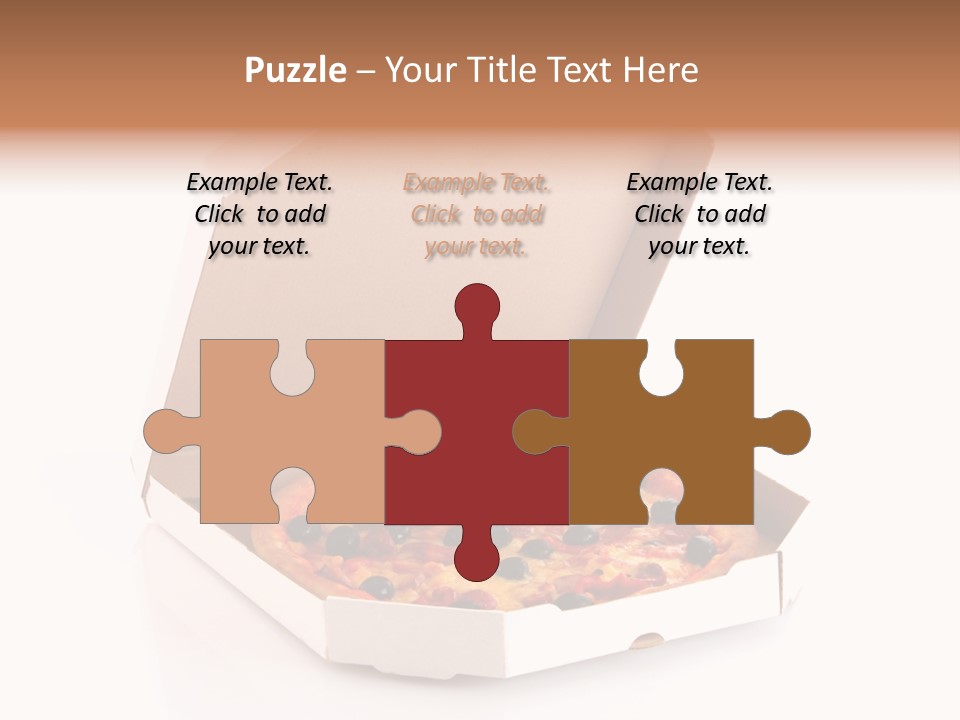 Box Delivery Olive PowerPoint Template