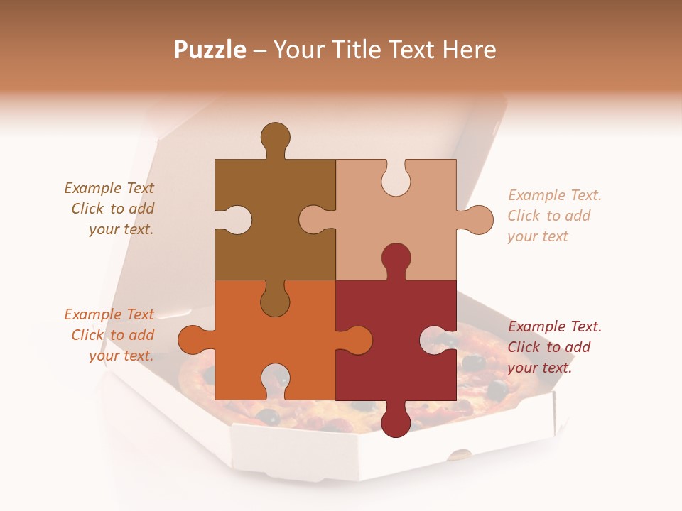 Box Delivery Olive PowerPoint Template