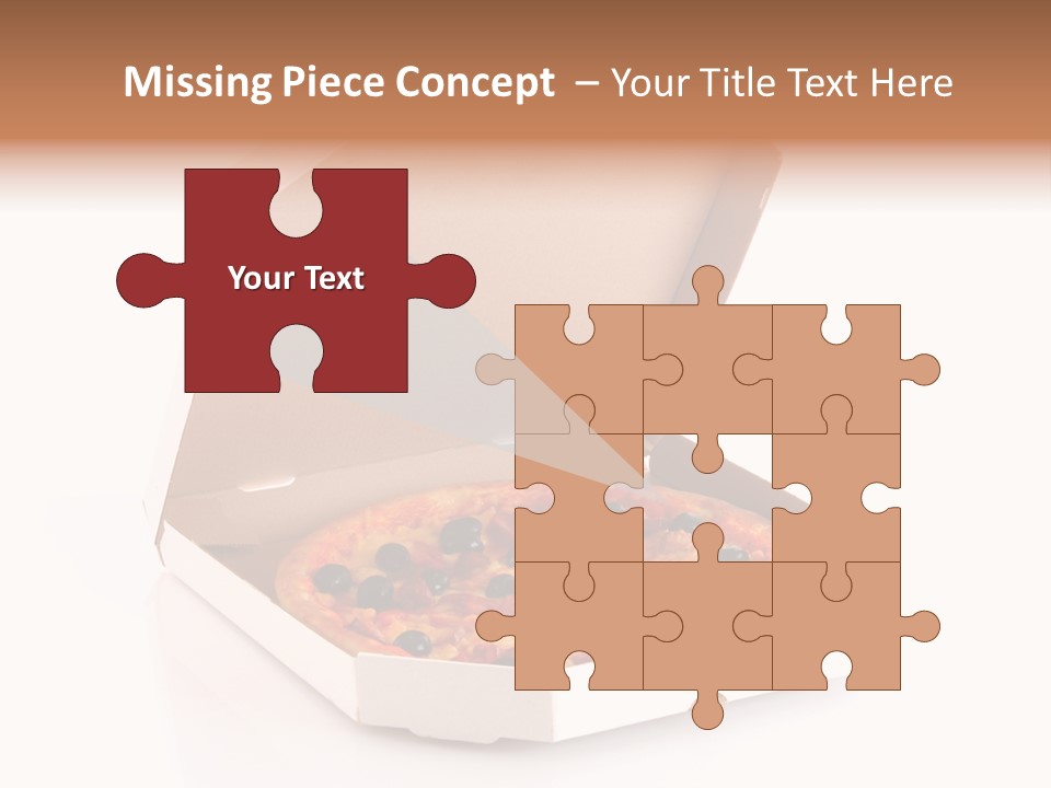 Box Delivery Olive PowerPoint Template