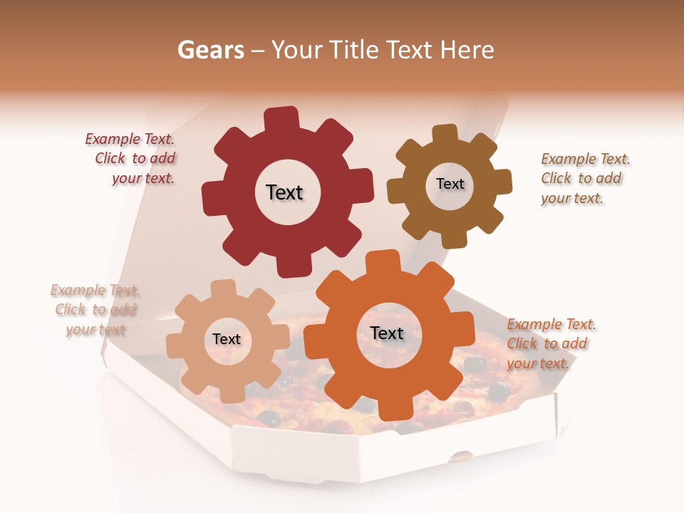 Box Delivery Olive PowerPoint Template