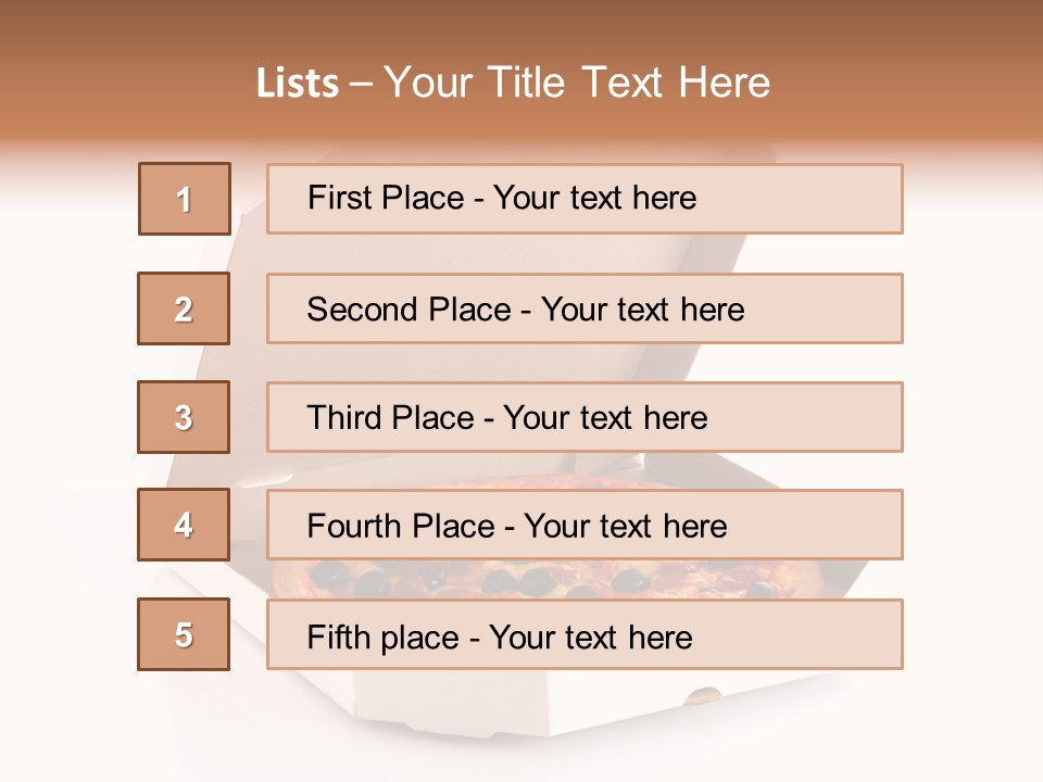 Box Delivery Olive PowerPoint Template
