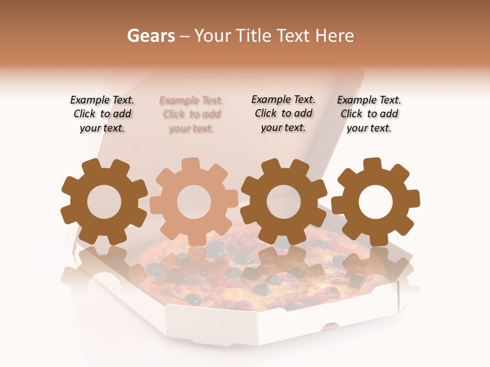 Box Delivery Olive PowerPoint Template