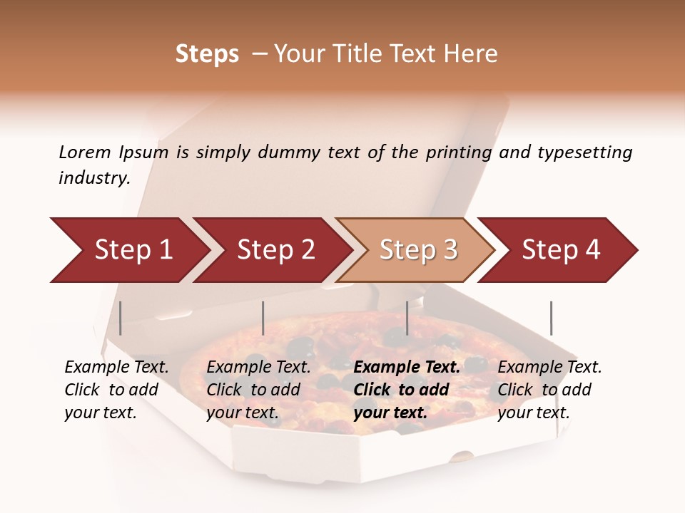 Box Delivery Olive PowerPoint Template