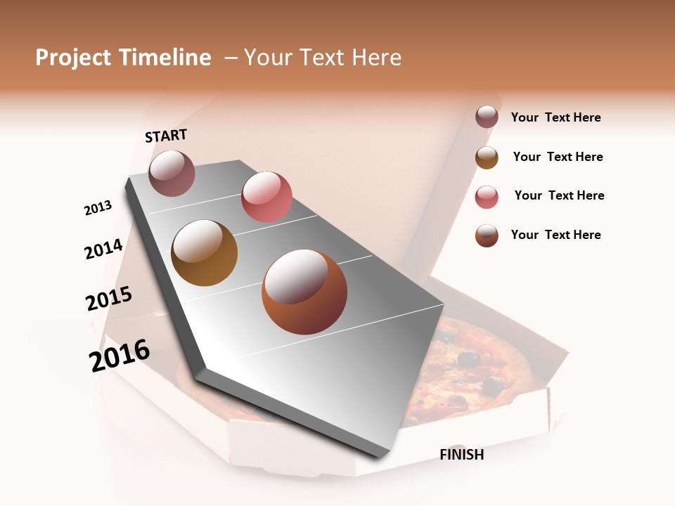 Box Delivery Olive PowerPoint Template