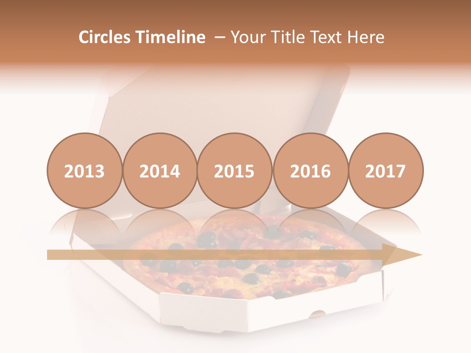 Box Delivery Olive PowerPoint Template