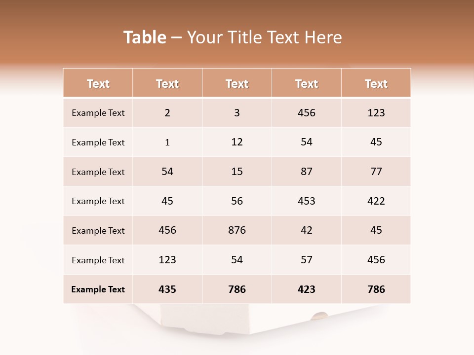 Box Delivery Olive PowerPoint Template
