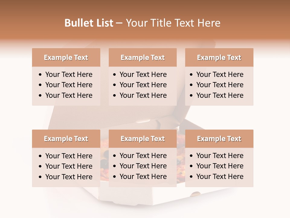 Box Delivery Olive PowerPoint Template