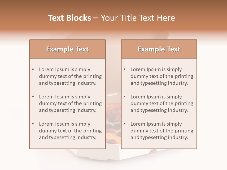 Box Delivery Olive PowerPoint Template