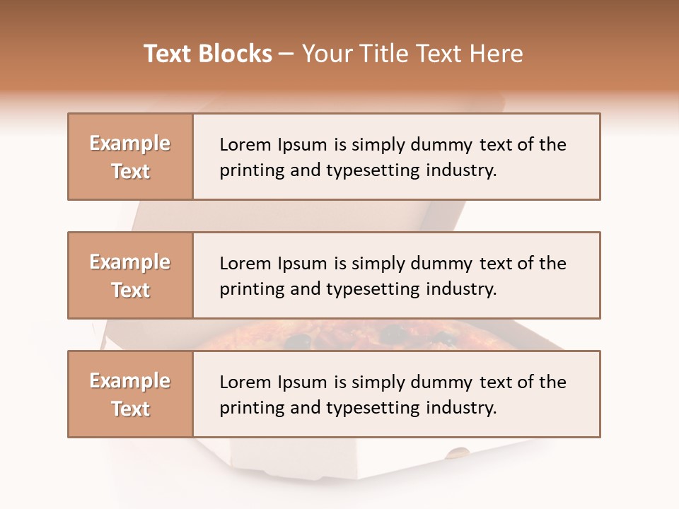 Box Delivery Olive PowerPoint Template