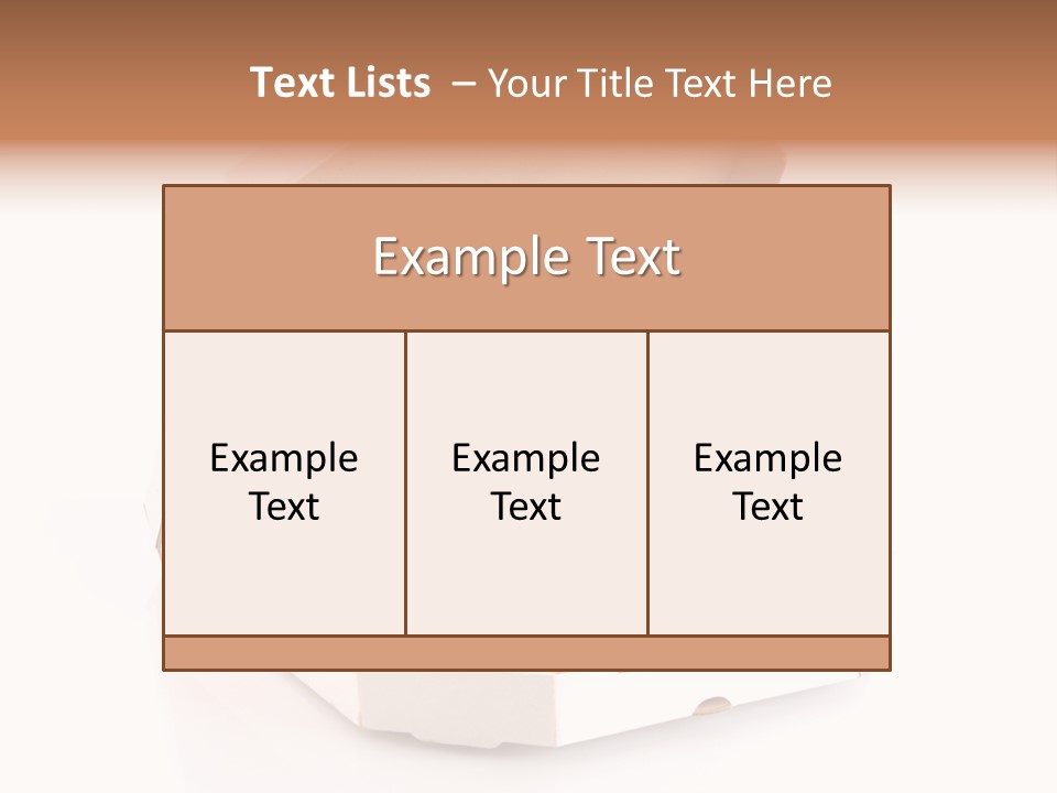 Box Delivery Olive PowerPoint Template