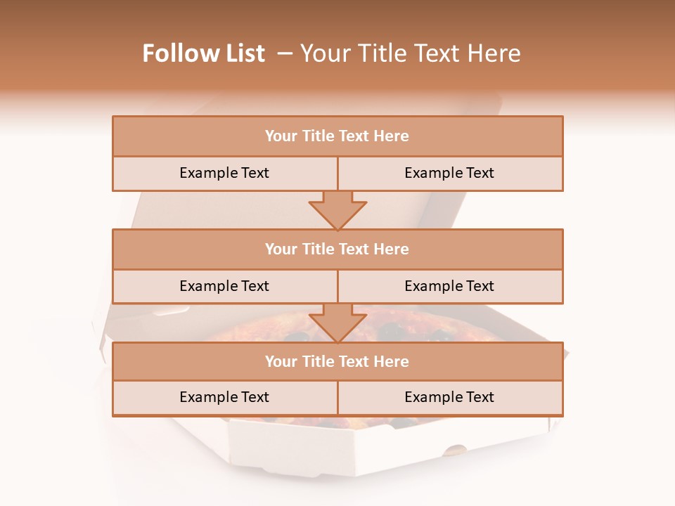 Box Delivery Olive PowerPoint Template