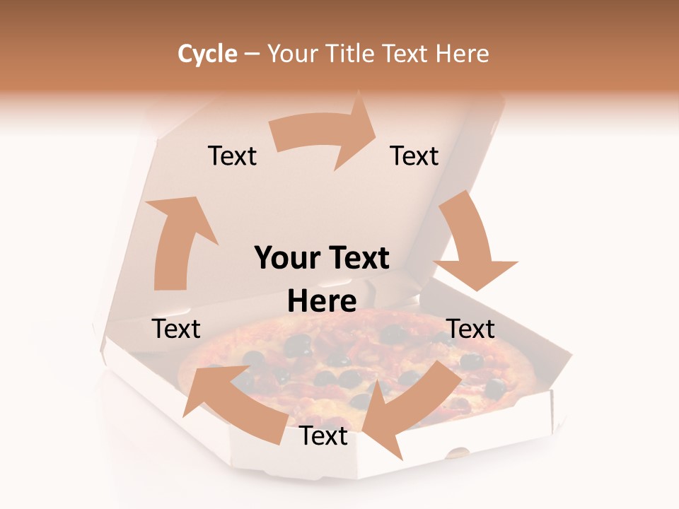 Box Delivery Olive PowerPoint Template