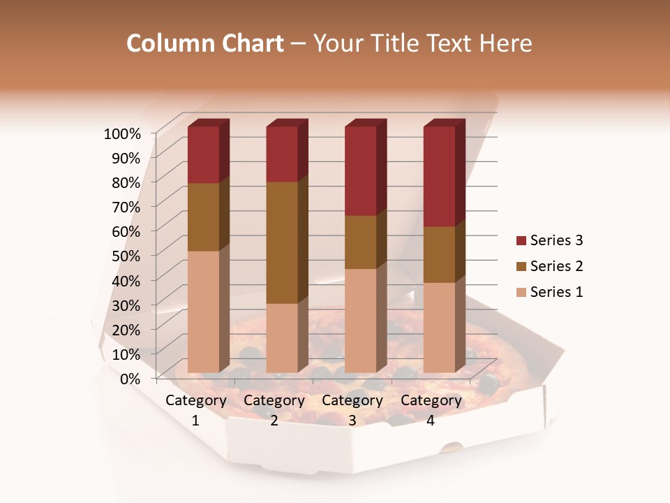 Box Delivery Olive PowerPoint Template