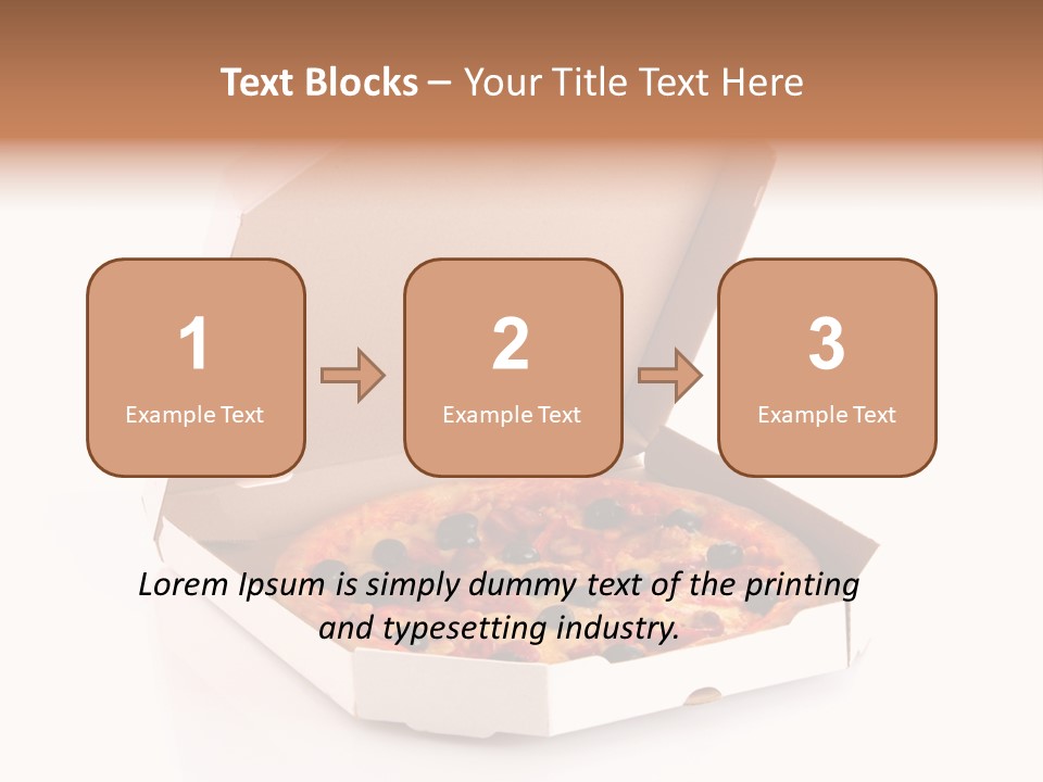 Box Delivery Olive PowerPoint Template