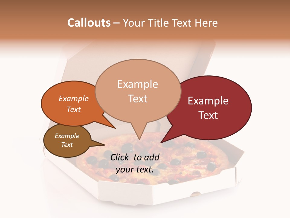 Box Delivery Olive PowerPoint Template