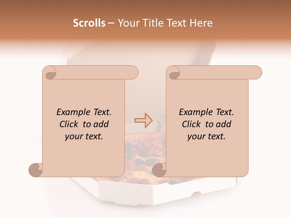 Box Delivery Olive PowerPoint Template
