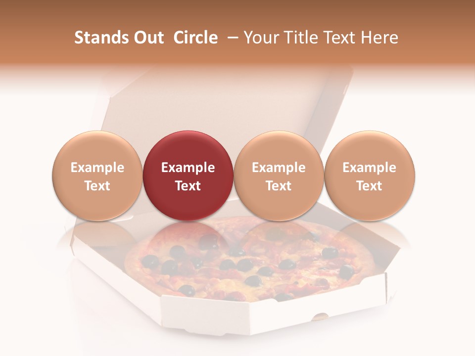 Box Delivery Olive PowerPoint Template