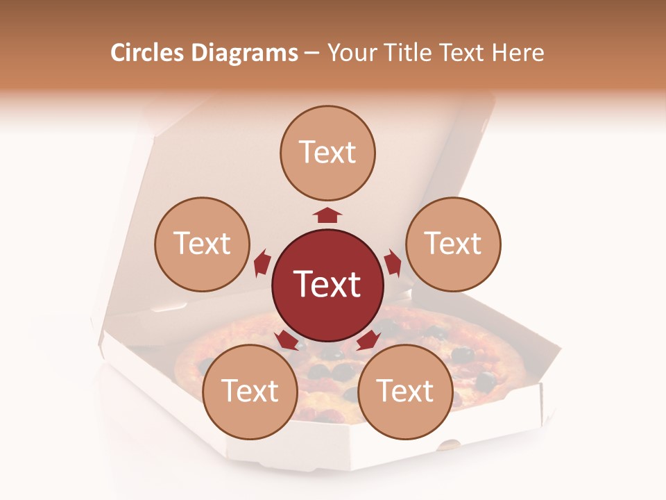 Box Delivery Olive PowerPoint Template