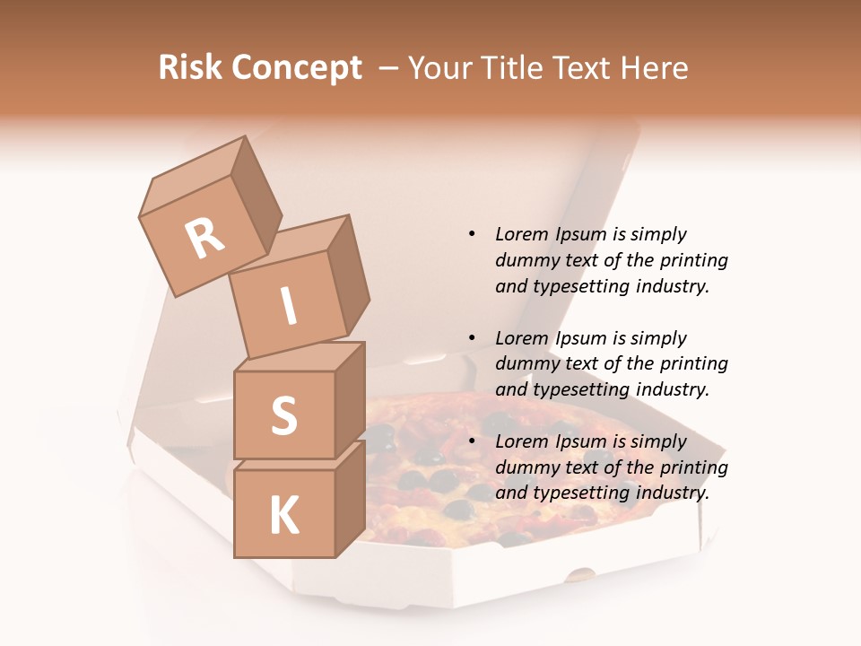 Box Delivery Olive PowerPoint Template