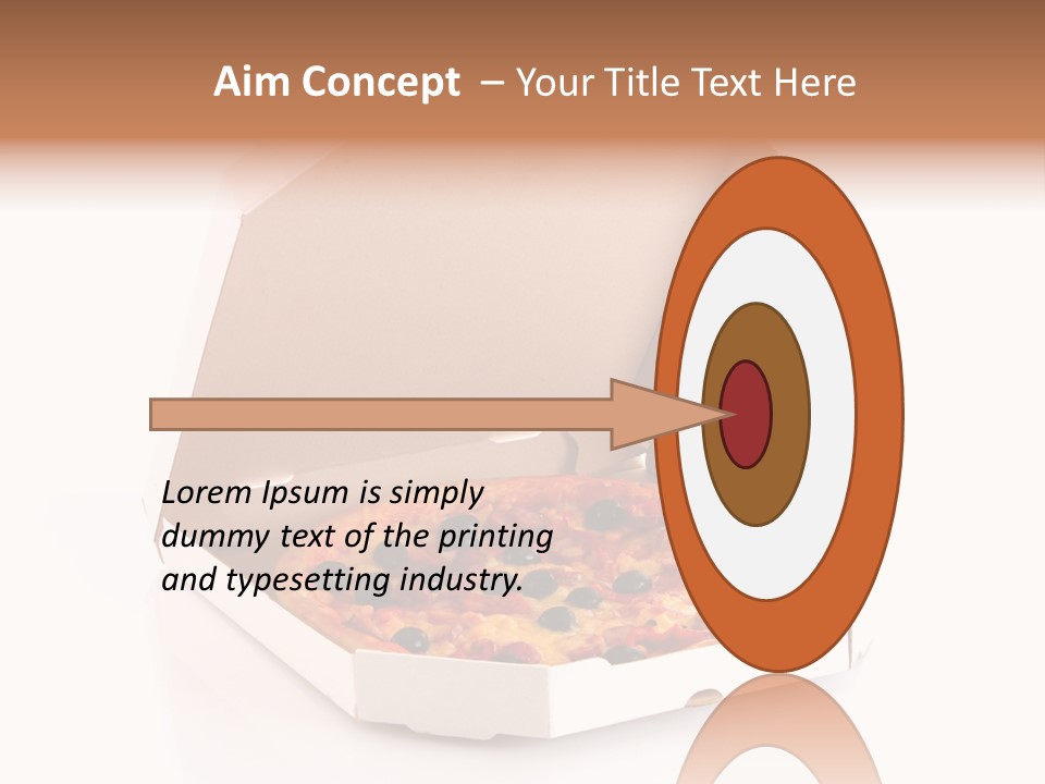 Box Delivery Olive PowerPoint Template