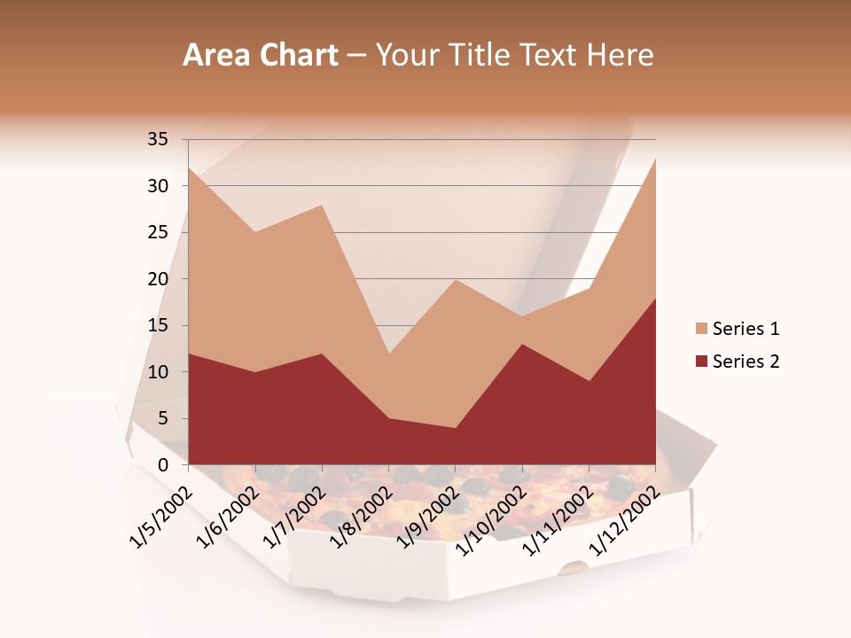 Box Delivery Olive PowerPoint Template