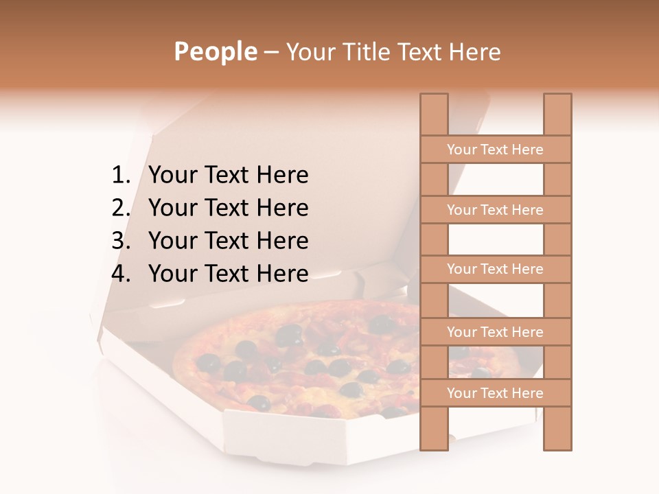 Box Delivery Olive PowerPoint Template