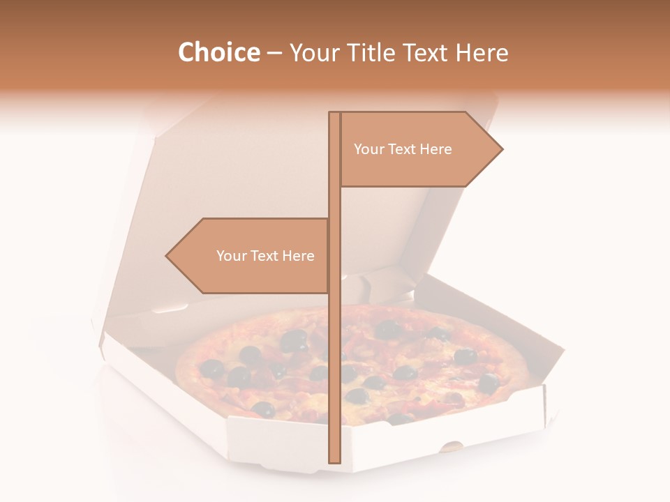 Box Delivery Olive PowerPoint Template