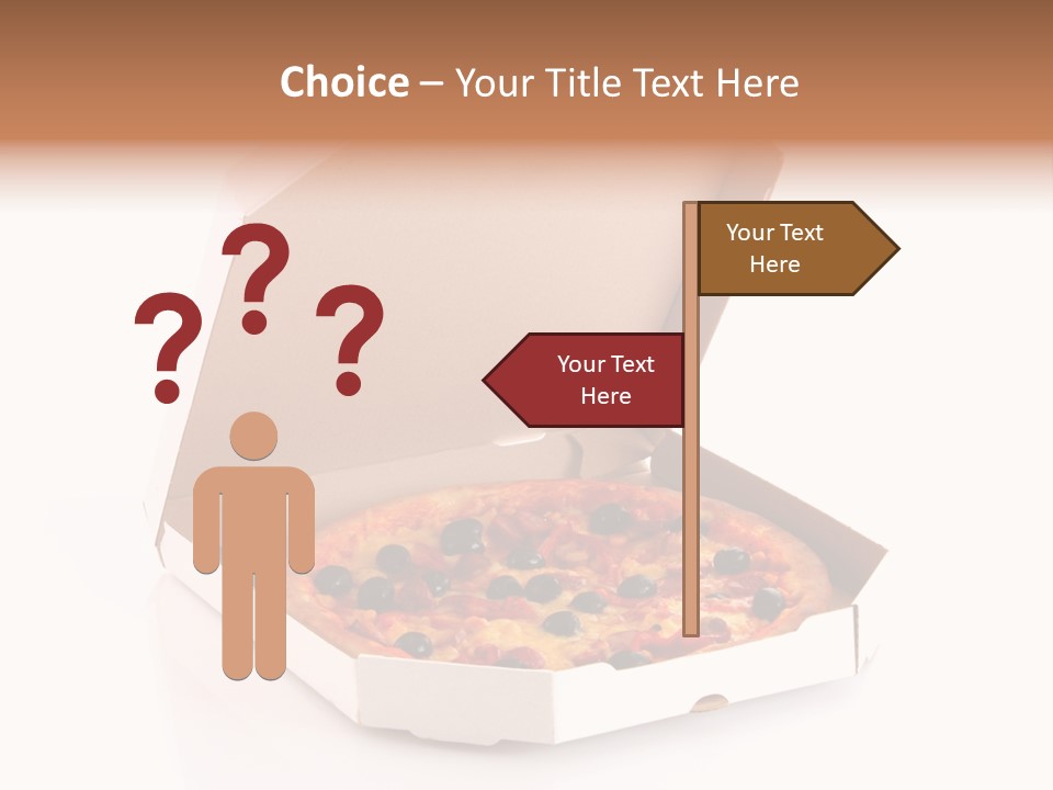 Box Delivery Olive PowerPoint Template