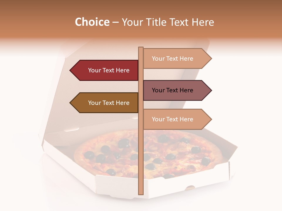 Box Delivery Olive PowerPoint Template