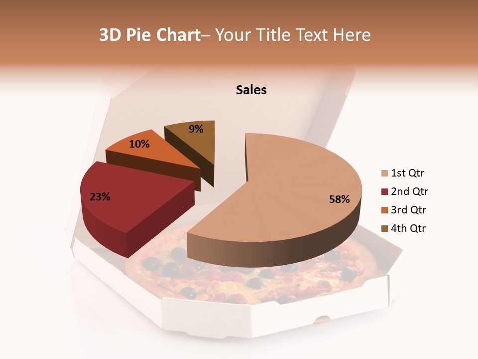 Box Delivery Olive PowerPoint Template