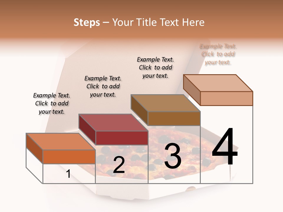 Box Delivery Olive PowerPoint Template