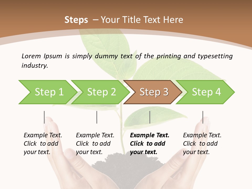Stem Responsibility Growth PowerPoint Template