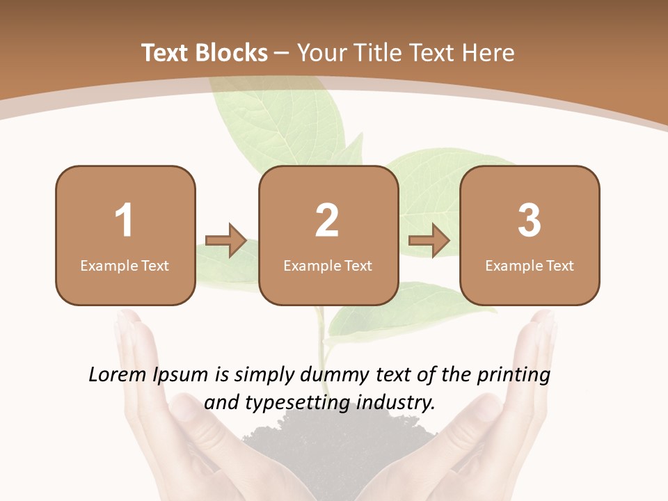 Stem Responsibility Growth PowerPoint Template